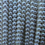 AAA Wholesale 4-4.5mm bread white cultured freshwater pearl strings