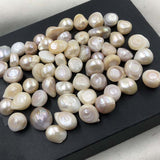 ELEISPL JEWELRY 160g Big Beads Undrilled Baroque Real Pearls 12-20mm  #1001-1