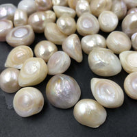 ELEISPL JEWELRY 160g Big Beads Undrilled Baroque Real Pearls 12-20mm  #1001-1