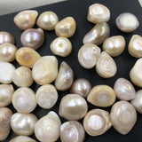 ELEISPL JEWELRY 160g Big Beads Undrilled Baroque Real Pearls 12-20mm  #1001-1