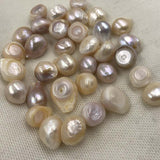 ELEISPL JEWELRY 160g Big Beads Undrilled Baroque Real Pearls 12-20mm  #1001-1