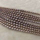 ELEISPL JEWELRY AAA one Strands 4-9mm Rice Real Pearls Loose String For Necklace 40cm  #1011