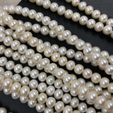 ELEISPL JEWELRY AAA 2 Strands 8mm Near Round Freshwater Pearls Loose String For Necklace 40cm  #1014