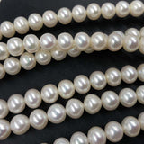 ELEISPL JEWELRY AAA 2 Strands 8mm Near Round Freshwater Pearls Loose String For Necklace 40cm  #1014