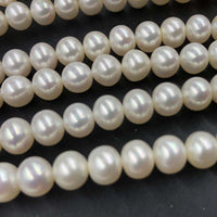 ELEISPL JEWELRY AAA 2 Strands 8mm Near Round Freshwater Pearls Loose String For Necklace 40cm  #1014