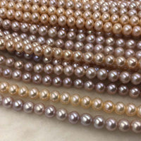 ELEISPL JEWELRY Wholesale 6 Strands Mixed Pink Purple Hight Quality 7.5-8mm Round Pearl