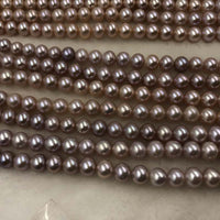 ELEISPL JEWELRY Wholesale 6 Strands Mixed Pink Purple Hight Quality 7.5-8mm Round Pearl