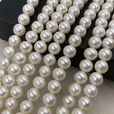 ELEISPL Fine Jewelry For 2 Strands 9mm Round Freshwater Pearls Loose String For Necklace 40cm  #1016