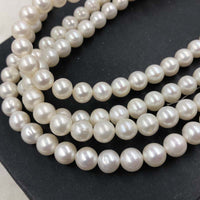 ELEISPL Fine Jewelry For 2 Strands 9mm Round Freshwater Pearls Loose String For Necklace 40cm  #1016