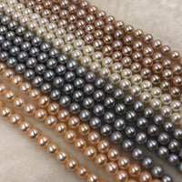 ELEISPL Jewelry AAA Gorgeous 1 Strands 10mm Round Real Pearls Loose String For Necklace 40cm #1017