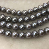 ELEISPL Jewelry AAA Gorgeous 1 Strands 10mm Round Real Pearls Loose String For Necklace 40cm #1017