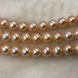 ELEISPL Jewelry AAA Gorgeous 1 Strands 10mm Round Real Pearls Loose String For Necklace 40cm #1017