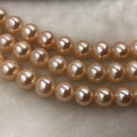 ELEISPL Jewelry AAA Gorgeous 1 Strands 10mm Round Real Pearls Loose String For Necklace 40cm #1017