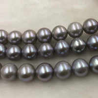 ELEISPL Jewelry AAA Gorgeous 1 Strands 10mm Round Real Pearls Loose String For Necklace 40cm #1017