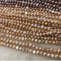 ELEISPL JEWELRY For 12 Strands 7-9mm Nugget Baroque Freshwater Pearls #1021