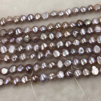 ELEISPL JEWELRY For 12 Strands 7-9mm Nugget Baroque Freshwater Pearls #1021