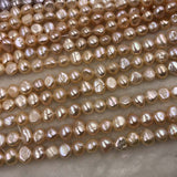 ELEISPL JEWELRY For 12 Strands 7-9mm Nugget Baroque Freshwater Pearls #1021