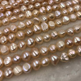 ELEISPL JEWELRY For 12 Strands 7-9mm Nugget Baroque Freshwater Pearls #1021