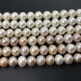 ELEISPL Gorgeous Near 10mm White Mixed Freshwater Pearls 1 String   #1023