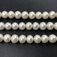 ELEISPL Gorgeous Near 10mm White Mixed Freshwater Pearls 1 String   #1023