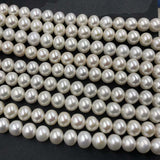 ELEISPL Gorgeous Near 10mm White Mixed Freshwater Pearls 1 String   #1023