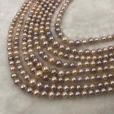 ELEISPL JEWELRY Loose String For Necklace And Bracelet 4-8mm Round FW Pearls  #1024