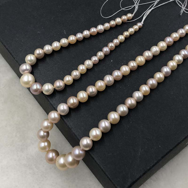 ELEISPL JEWELRY Loose String For Necklace And Bracelet 4-8mm Round FW Pearls  #1024