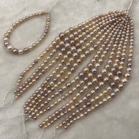 ELEISPL JEWELRY Loose String For Necklace And Bracelet 4-8mm Round FW Pearls  #1024