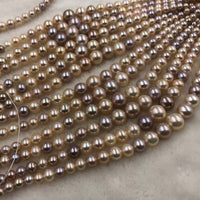 ELEISPL JEWELRY Loose String For Necklace And Bracelet 4-8mm Round FW Pearls  #1024