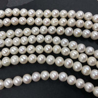 ELEISPL JEWELRY For 5 Strands 8mm White Near Round Pearls  #1027