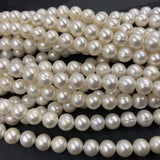 ELEISPL JEWELRY For 5 Strands 8mm White Near Round Pearls  #1027