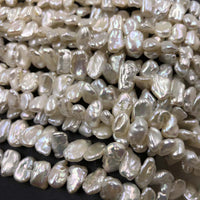 ELEISPL WOW 15 Strands Baroque 8-12mm FW Pearls Loose Strings #1034-2