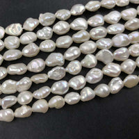 ELEISPL JEWELRY 11 Strands 6-7*7-10mm Baroque Freshwater Pearl Loose String #1036-2