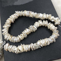 ELEISPL JEWELRY Wholesale 4 String 10-15mm Natural KeShi Pearls #1037-1