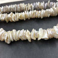 ELEISPL JEWELRY Wholesale 4 String 10-15mm Natural KeShi Pearls #1037-1