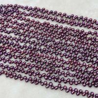 ELEISPL JEWELRY 12 Strands 5-6mm Potato Red Pearls Strings #1049-8