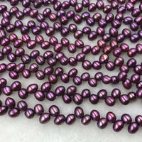 ELEISPL JEWELRY 12 Strands 5-6mm Potato Red Pearls Strings #1049-8