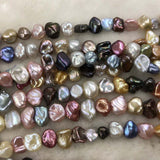 ELEISPL JEWELRY Fine Luster Lots 16 Strands 8-10mm Gorgeous Multicolours KeShi Pearls #1052