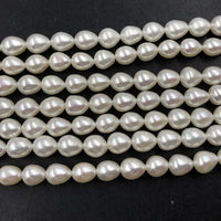 ELEISPL FINE Rice Pearls Jewelry 6.5-7mm Freshwater Pearls  #1059