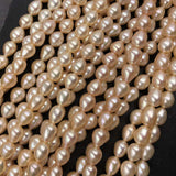 ELEISPL FINE Rice Pearls Jewelry 6.5-7mm Freshwater Pearls  #1059