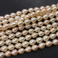 ELEISPL FINE Rice Pearls Jewelry 6.5-7mm Freshwater Pearls  #1059