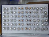 ELEISPL Wholesale 100 Pairs Mixed Style Real Pearls Studs Earrings