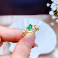 Fashion Jewelry For 50 PCS 3mm Small Shell Beads Golden Rings Free shipping