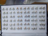 ELEISPL Wholesale 100 Pairs Mixed Style Real Pearls Studs Earrings