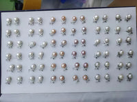 ELEISPL Wholesale 100 Pairs Mixed Style Real Pearls Studs Earrings