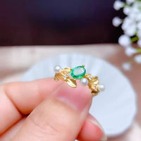 Fashion Jewelry For 50 PCS 3mm Small Shell Beads Golden Rings Free shipping