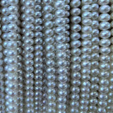 AAA Wholesale 4-4.5mm bread white cultured freshwater pearl strings