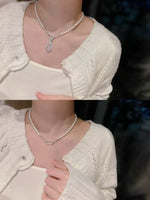 2025 NEW Elegant 5-6mm white freshwater pearl gourd pendant necklace