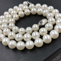 ELEISPL JEWELRY AAA Top Pearls Necklace 8mm 9mm Round Can Choose