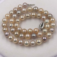 ELEISPL JEWELRY AAA Top Pearls Necklace 8mm 9mm Round Can Choose